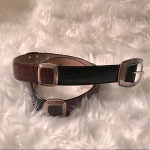 Beautiful multi color Brighton leather belt size S 